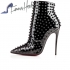 Christian Louboutin Ankle Boots patent leather black 120mm